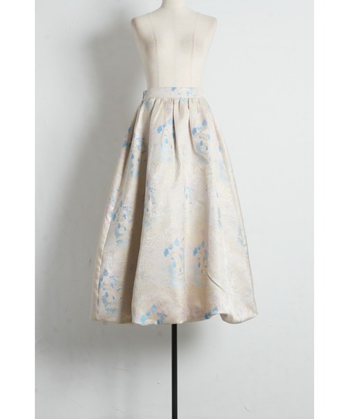 ARVELLIA（アルベリア）の「BROCADE SKIRT（スカート・レディース・イエロー/グリーン・M）」の17枚目の写真