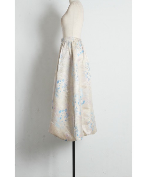 ARVELLIA（アルベリア）の「BROCADE SKIRT（スカート・レディース・イエロー/グリーン・M）」の18枚目の写真