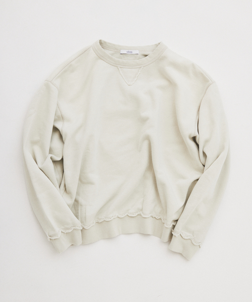 JOURNAL STANDARD relume（ジャーナルスタンダード　レリューム）の「ラフカット クルーネックスウェット（スウェット・メンズ・パープル/グレー/オレンジ/ライトグリーン・MEDIUM/LARGE）」の2枚目の写真