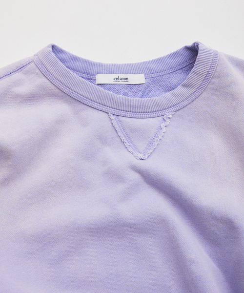 JOURNAL STANDARD relume（ジャーナルスタンダード　レリューム）の「ラフカット クルーネックスウェット（スウェット・メンズ・パープル/グレー/オレンジ/ライトグリーン・MEDIUM/LARGE）」の20枚目の写真