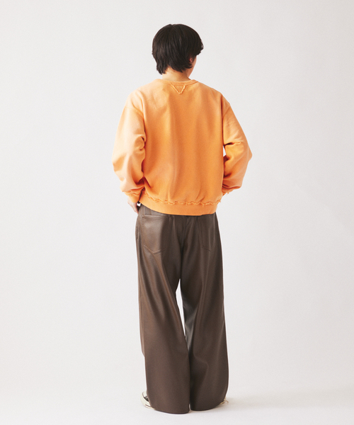 JOURNAL STANDARD relume（ジャーナルスタンダード　レリューム）の「ラフカット クルーネックスウェット（スウェット・メンズ・パープル/グレー/オレンジ/ライトグリーン・MEDIUM/LARGE）」の16枚目の写真