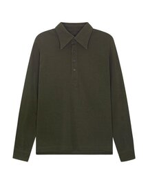 MANNERGRAM（マナーグラム）の「40番手2PLY長袖PKカーキ（ポロシャツ）」