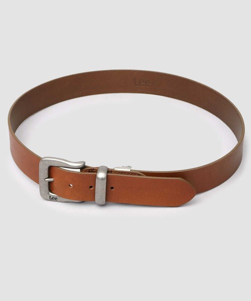 Lee(リー)の「本革 スクエアバックル メタルループ レザーベルト 40mm(ベルト・メンズ・ブラック/ダークブラウン/ブラウン・FREE)」の6枚目の写真