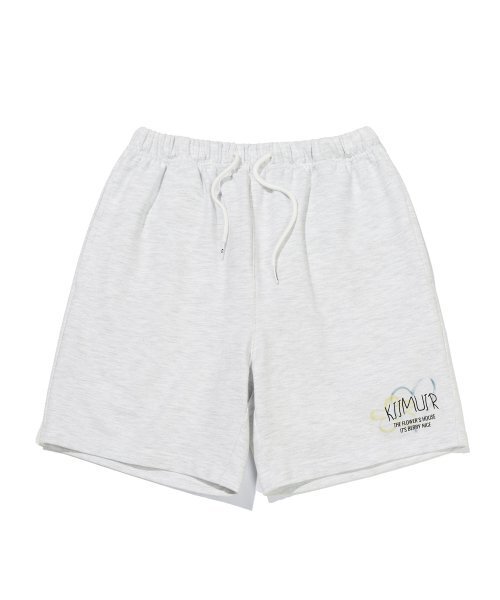 KIIMUIR(キミュア)の「サマードローイングフラワーショーツ_メランジグレー(その他パンツ・レディース・その他・LARGE/MEDIUM/SMALL)」の1枚目の写真