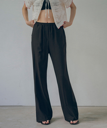 VANONE ATELIER（バノンアトリエ）の「P3196 バンディングフレアパンツ_ブラック（スラックス）」