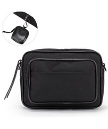 PEEPS（ピープス）の「mono pocket classy cross bag(black)（メッセンジャーバッグ）」