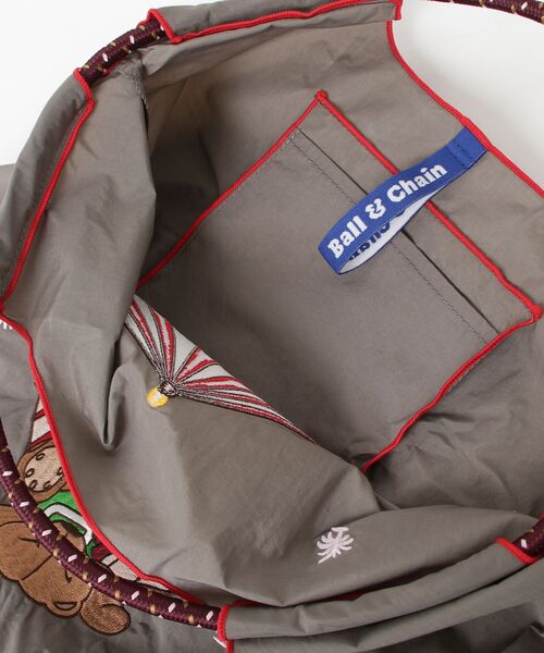 DOUBLE STANDARD CLOTHING（ダブルスタンダードクロージング）の「Ball＆Chain/ ローリングベア ミニショッピングバッグ（ショルダーバッグ・レディース・グレイッシュベージュ・FREE）」の4枚目の写真