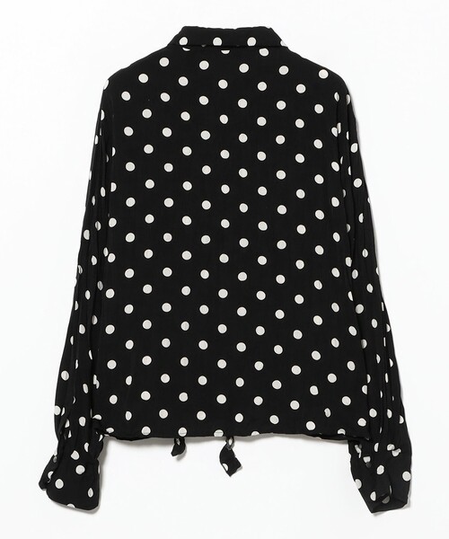 Ray BEAMS（レイビームス）の「ドット クリンクル フリル シャツ（シャツ/ブラウス・レディース・オフホワイト/ブラック・ONE SIZE）」の22枚目の写真