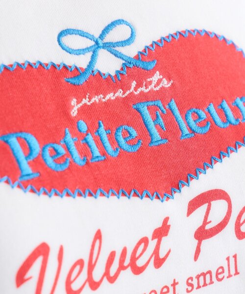 w closet（ダブルクローゼット）の「ハートリボン刺繍Tシャツ（Tシャツ/カットソー・レディース・サックスブルー/グレー/オフホワイト・FREE）」の12枚目の写真