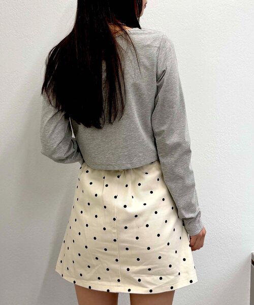 w closet（ダブルクローゼット）の「ハートリボン刺繍Tシャツ（Tシャツ/カットソー・レディース・サックスブルー/グレー/オフホワイト・FREE）」の16枚目の写真