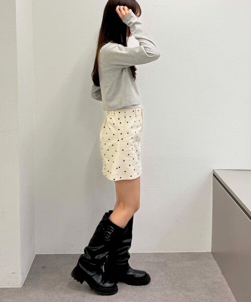 w closet（ダブルクローゼット）の「ハートリボン刺繍Tシャツ（Tシャツ/カットソー・レディース・サックスブルー/グレー/オフホワイト・FREE）」の20枚目の写真