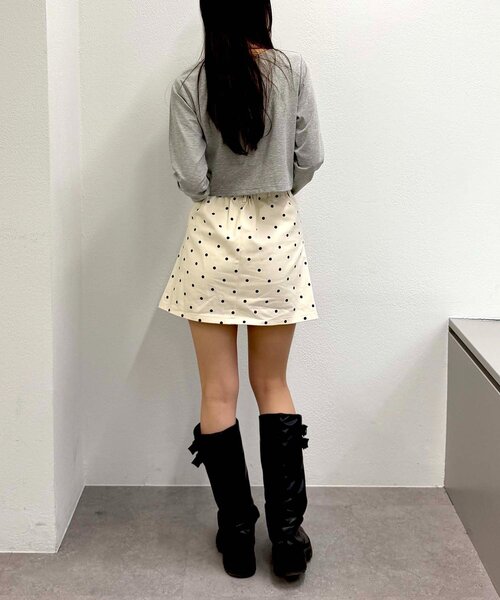 w closet（ダブルクローゼット）の「ハートリボン刺繍Tシャツ（Tシャツ/カットソー・レディース・サックスブルー/グレー/オフホワイト・FREE）」の21枚目の写真