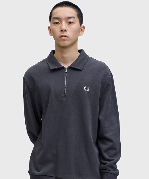 Half Zip Collared Sweatshirt／ハーフジップカラースウェットシャツ