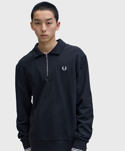 FRED PERRY - セットアップ Half Zip Collared Sweatshirt／ハーフジップカラースウェットシャツ