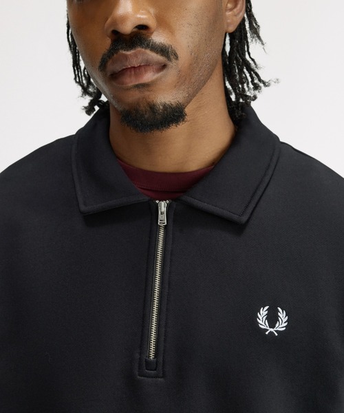 Half Zip Collared Sweatshirt／ハーフジップカラースウェットシャツ
