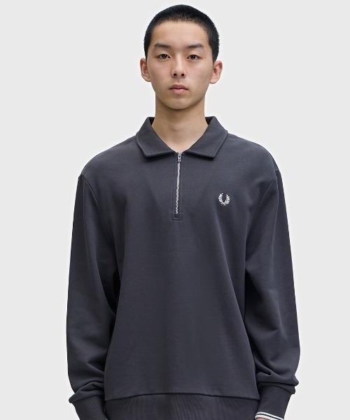 Half Zip Collared Sweatshirt／ハーフジップカラースウェットシャツ