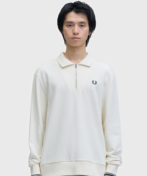 Half Zip Collared Sweatshirt／ハーフジップカラースウェットシャツ