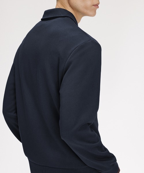 FRED PERRY(フレッドペリー)の「Half Zip Collared Sweatshirt/ハーフジップカラースウェットシャツ(スウェット・メンズ・ダークオリーブ/ブラック/ベージュ/グレー/ネイビー/ベージュ系その他/プラム・M/S/L)」の10枚目の写真