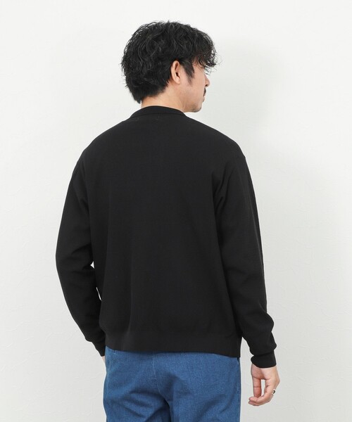 NOLLEY’S（ノーリーズ）の「《SERIYA Cotton》吸湿カノコ襟付きカーディガン 26SS / 吸水速乾 / ウォッシャブル（カーディガン/ボレロ・メンズ・ブルーグリーン/ブラック/ネイビー・S/M/L）」の13枚目の写真