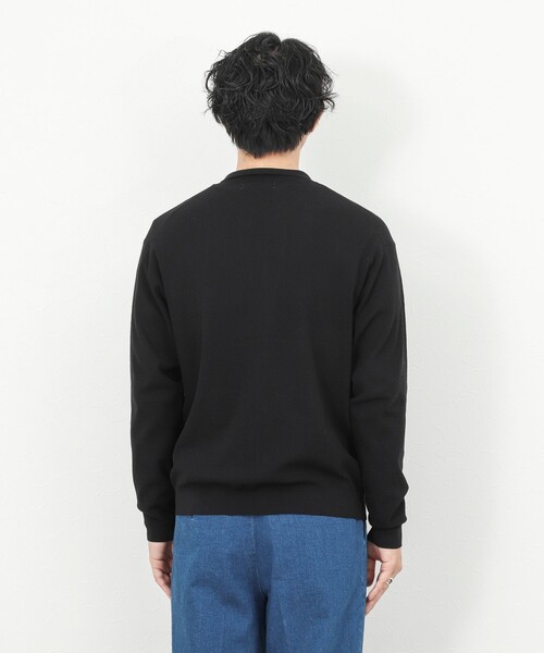 NOLLEY’S（ノーリーズ）の「《SERIYA Cotton》吸湿カノコ襟付きカーディガン 26SS / 吸水速乾 / ウォッシャブル（カーディガン/ボレロ・メンズ・ブルーグリーン/ブラック/ネイビー・S/M/L）」の10枚目の写真