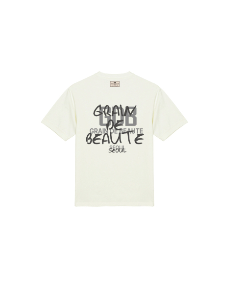 GRAIN DE BEAUTE（グランデボーテ）の「BACK LOGO GDB T-SHIRT 02 [BEIGE]（Tシャツ/カットソー・レディース・ベージュ・M/L/XL/S）」の3枚目の写真