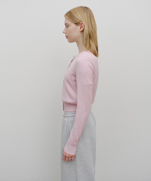 MARITHE + FRANCOIS GIRBAUD(マリテフランソワジルボー)の「W HALF KNIT ROUND NECK CARDIGAN SET UP(アンサンブル・レディース・オートミール/ピンク/ブラック・SMALL/MEDIUM)」の18枚目の写真