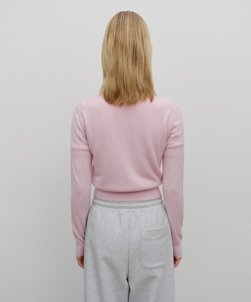 MARITHE + FRANCOIS GIRBAUD(マリテフランソワジルボー)の「W HALF KNIT ROUND NECK CARDIGAN SET UP(アンサンブル・レディース・オートミール/ピンク/ブラック・SMALL/MEDIUM)」の19枚目の写真