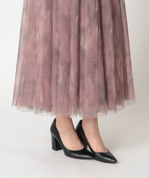 Jines（ジネス）の「ファジーチュールスカート（スカート・レディース・チャコールグレー/ピンク・38）」の6枚目の写真