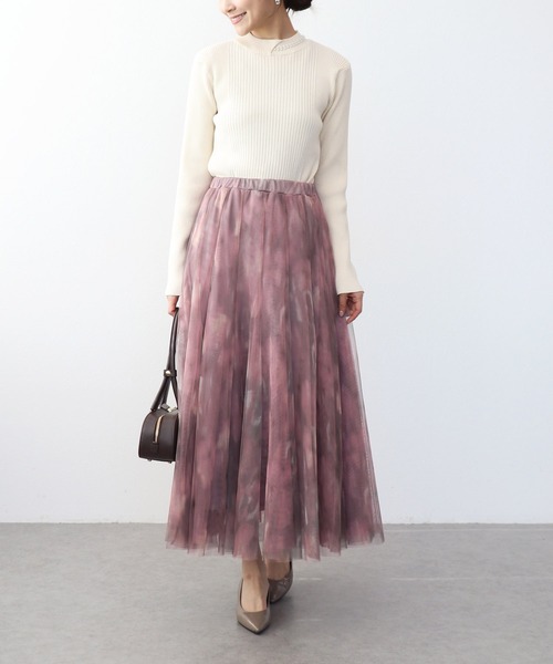 Jines（ジネス）の「ファジーチュールスカート（スカート・レディース・チャコールグレー/ピンク・38）」の9枚目の写真