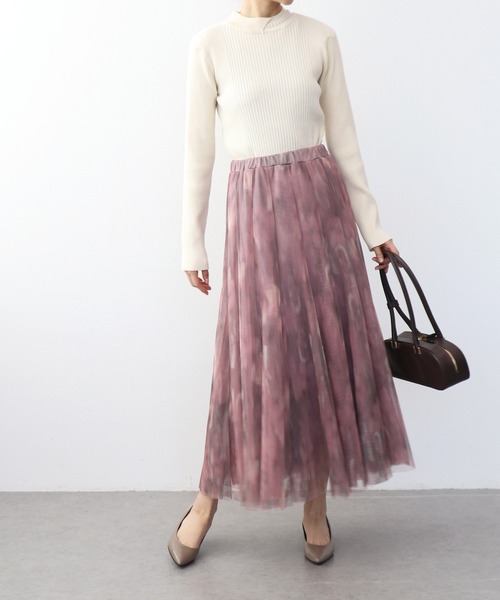 Jines（ジネス）の「ファジーチュールスカート（スカート・レディース・チャコールグレー/ピンク・38）」の8枚目の写真