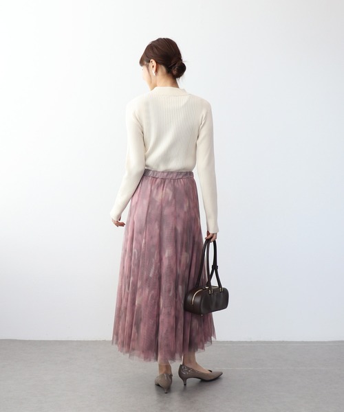 Jines（ジネス）の「ファジーチュールスカート（スカート・レディース・チャコールグレー/ピンク・38）」の16枚目の写真