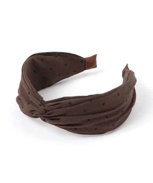 GLOBAL WORK（グローバルワーク）の「ドット柄カチューシャ/635215（カチューシャ・レディース・ブラウン系その他7/ブラック/ブラック系その他/ダークブラウン・FREE）」の3枚目の写真