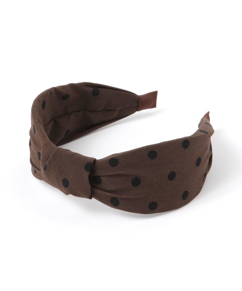 GLOBAL WORK（グローバルワーク）の「ドット柄カチューシャ/635215（カチューシャ・レディース・ブラウン系その他7/ブラック/ブラック系その他/ダークブラウン・FREE）」の4枚目の写真