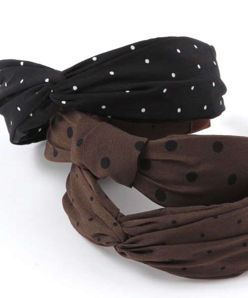 GLOBAL WORK（グローバルワーク）の「ドット柄カチューシャ/635215（カチューシャ・レディース・ブラウン系その他7/ブラック/ブラック系その他/ダークブラウン・FREE）」の9枚目の写真