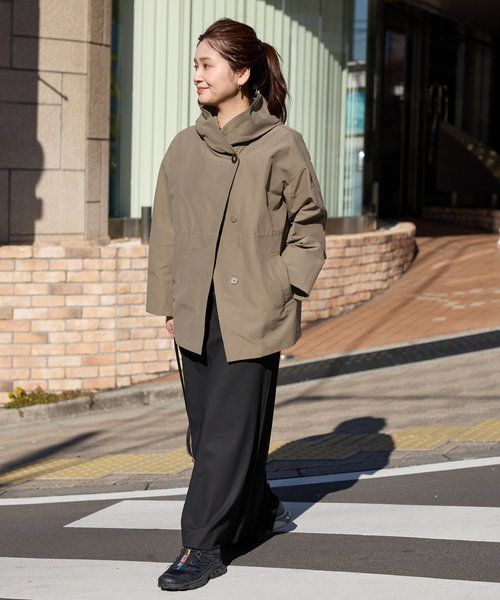 JOURNAL STANDARD（ジャーナルスタンダード）の「《追加》グログランフードコート（その他アウター・レディース・ブラック/ライトグレー/ベージュ・36/38）」の15枚目の写真