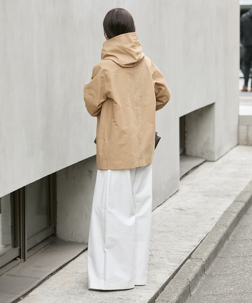 JOURNAL STANDARD（ジャーナルスタンダード）の「《追加》グログランフードコート（その他アウター・レディース・ブラック/ライトグレー/ベージュ・36/38）」の20枚目の写真