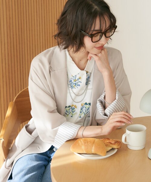 Remind me and forever（リマインドミーアンドフォーエバー）の「レースSET、BIGテーラードジャケット（テーラードジャケット・レディース・ネイビー/ベージュ/チェック・FREE）」の19枚目の写真