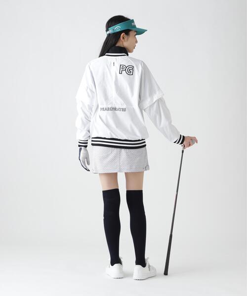 PEARLY GATES（パーリーゲイツ）の「【PEARLY GATES】ＰＧｉｓＰＧ　ＰｅロゴＪＱタフタ（ブルゾン・レディース・グリーン系その他4/ネイビー/ホワイト・MEDIUM/LARGE/SMALL）」の10枚目の写真