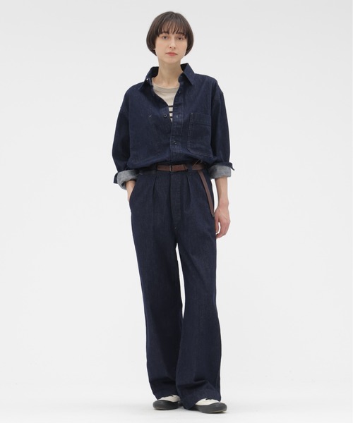 MHL.(エムエイチエル)の「CANTON LIGHT DENIM(シャツ/ブラウス・レディース・インディゴブルー・36)」の2枚目の写真