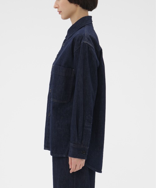 MHL.(エムエイチエル)の「CANTON LIGHT DENIM(シャツ/ブラウス・レディース・インディゴブルー・36)」の3枚目の写真