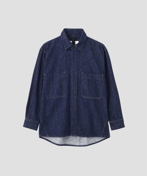 MHL.(エムエイチエル)の「CANTON LIGHT DENIM(シャツ/ブラウス・レディース・インディゴブルー・36)」の4枚目の写真