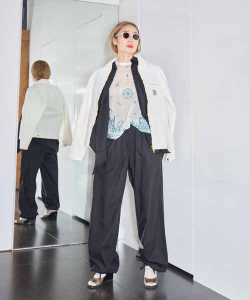 CITYSHOP（シティーショップ）の「OVERシャツ（シャツ/ブラウス・レディース・ホワイト/ブラック・FREE）」の6枚目の写真