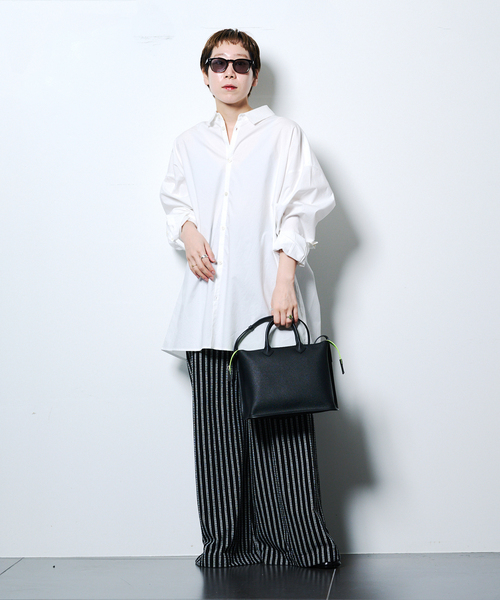 CITYSHOP（シティーショップ）の「OVERシャツ（シャツ/ブラウス・レディース・ホワイト/ブラック・FREE）」の7枚目の写真