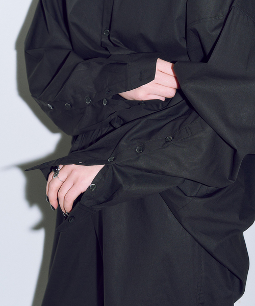 CITYSHOP（シティーショップ）の「OVERシャツ（シャツ/ブラウス・レディース・ホワイト/ブラック・FREE）」の11枚目の写真