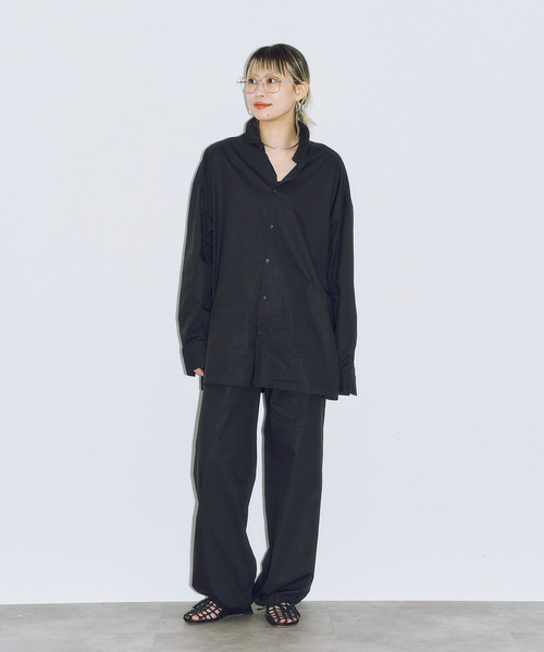 CITYSHOP（シティーショップ）の「OVERシャツ（シャツ/ブラウス・レディース・ホワイト/ブラック・FREE）」の13枚目の写真