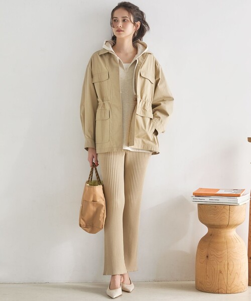 23区（ニジュウサンク）の「ハイゲージテリー メキシカン パーカー（パーカー・レディース・ダークブラウン系/グレー系/アイボリー系・38）」の7枚目の写真