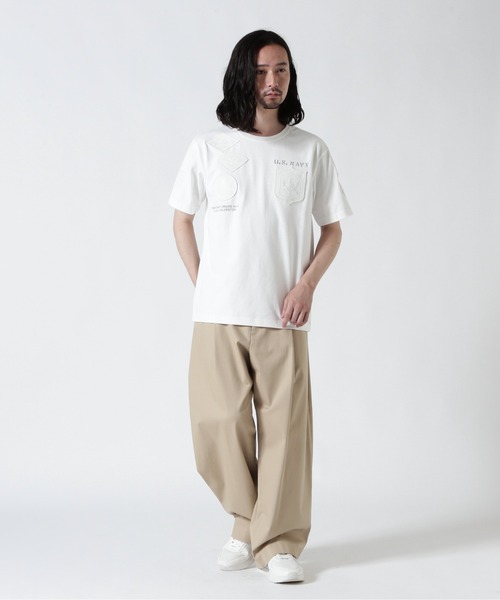 AVIREX(アヴィレックス)の「《WEB&DEPOT限定》TOP GUN WAPPEN T-SHIRT / トップガン ワッペン ティーシャツ / AVIREX / アヴィレックス(Tシャツ/カットソー・メンズ・ホワイト/ネイビー/ブラック×ブラック/ホワイト×ホワイト・X-LARGE/LARGE/MEDIUM/XX-LARGE)」の16枚目の写真