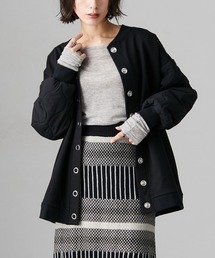 Soiunique（スワユニーク）の「キルティング袖切替ゆったりサイズ裏毛ジャケット ［Soiunique］（カバーオール）」