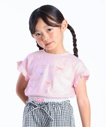 フランシュリッペ ブラック ボーダー レース 半袖 Tシャツ ボーダーレース使い おしゃれ」に該当するトップス（半袖