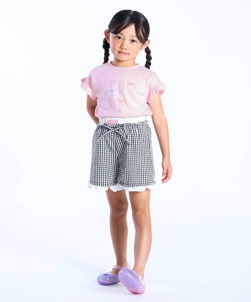 Seraph（セラフ）の「キラキラモチーフトップス_ジュニア対応（Tシャツ/カットソー・キッズ・ネイビー/ミント/ピンク/オフホワイト・140/130/120/110/100/90）」の10枚目の写真